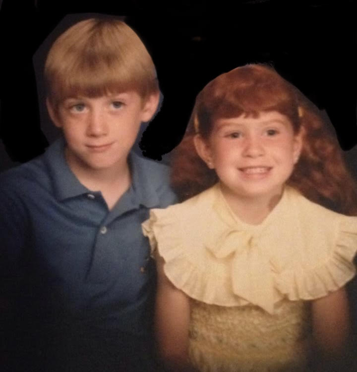 Mr. Ryan and Mrs. Roth as children.  Photo submitted by Mr. Ryan.  