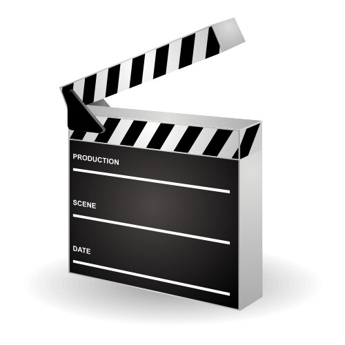 "movie-clapper-icon_500x500" by Shmector is used with permission licensed under CC BY 2.0.