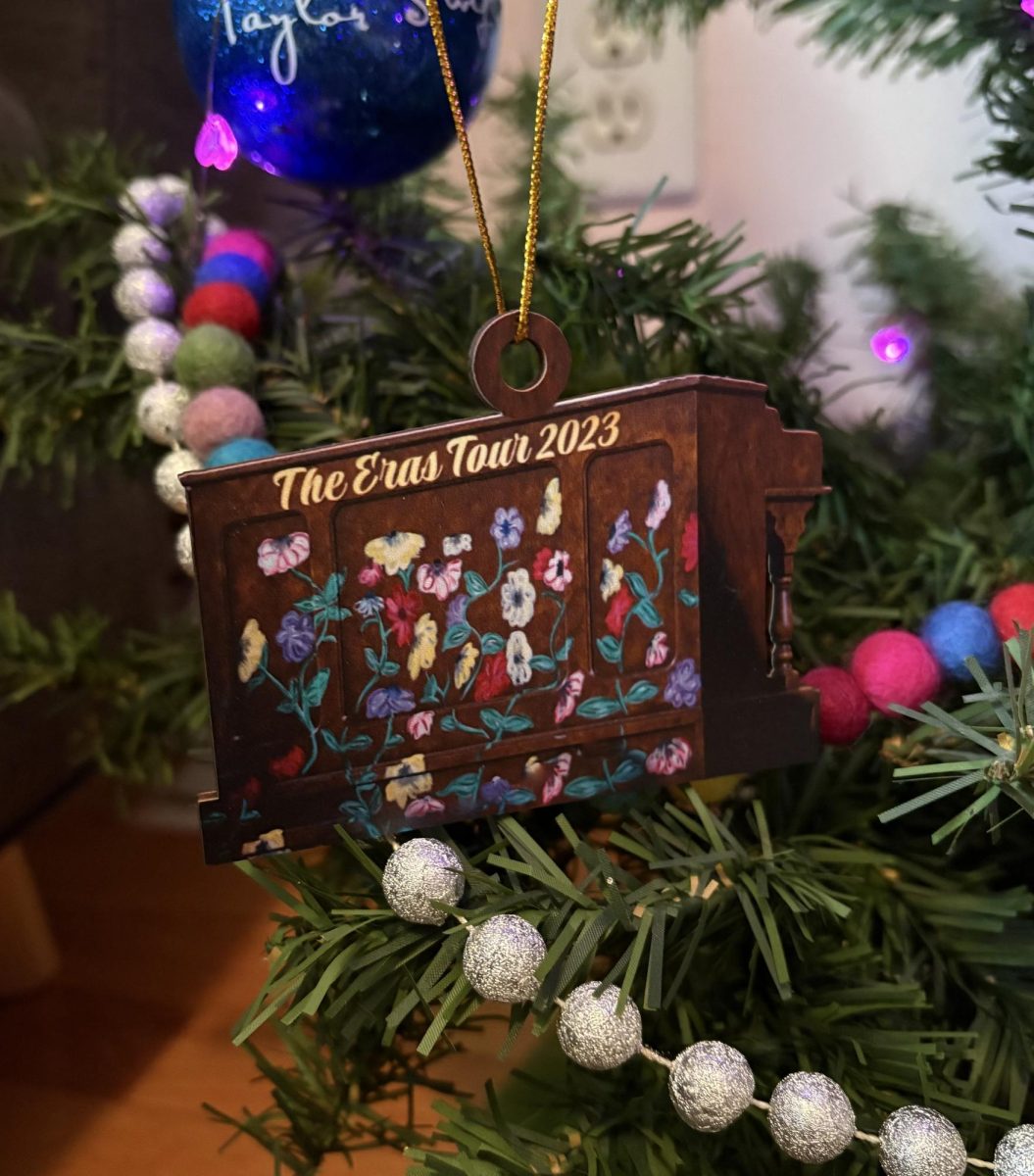 A Christmas ornament inspired by Swift's "Eras Tour" which spanned nearly 2 years of concerts.