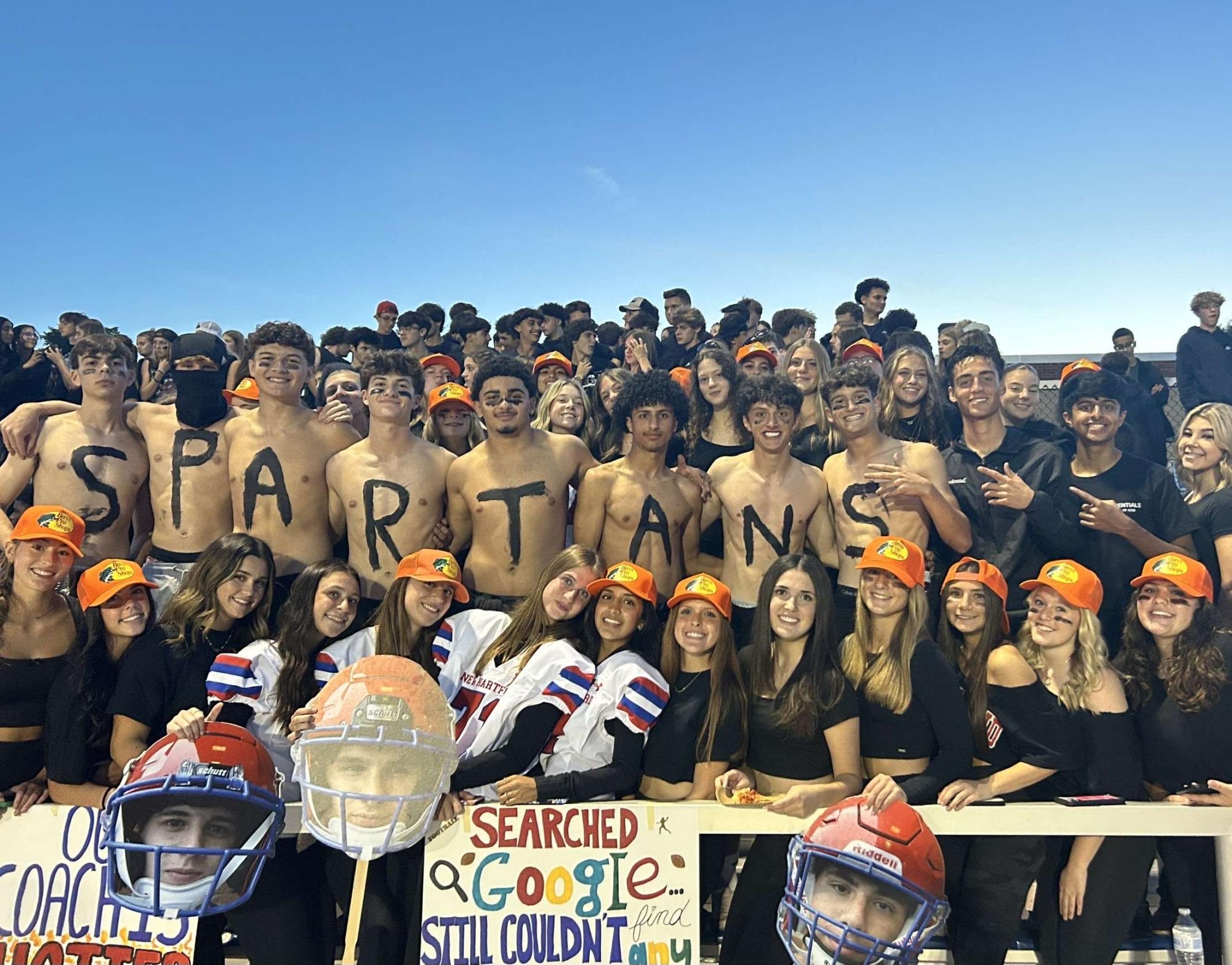 Some of the Senior Class at a Home Football Game! Photo submitted by a New Hartford Senior.