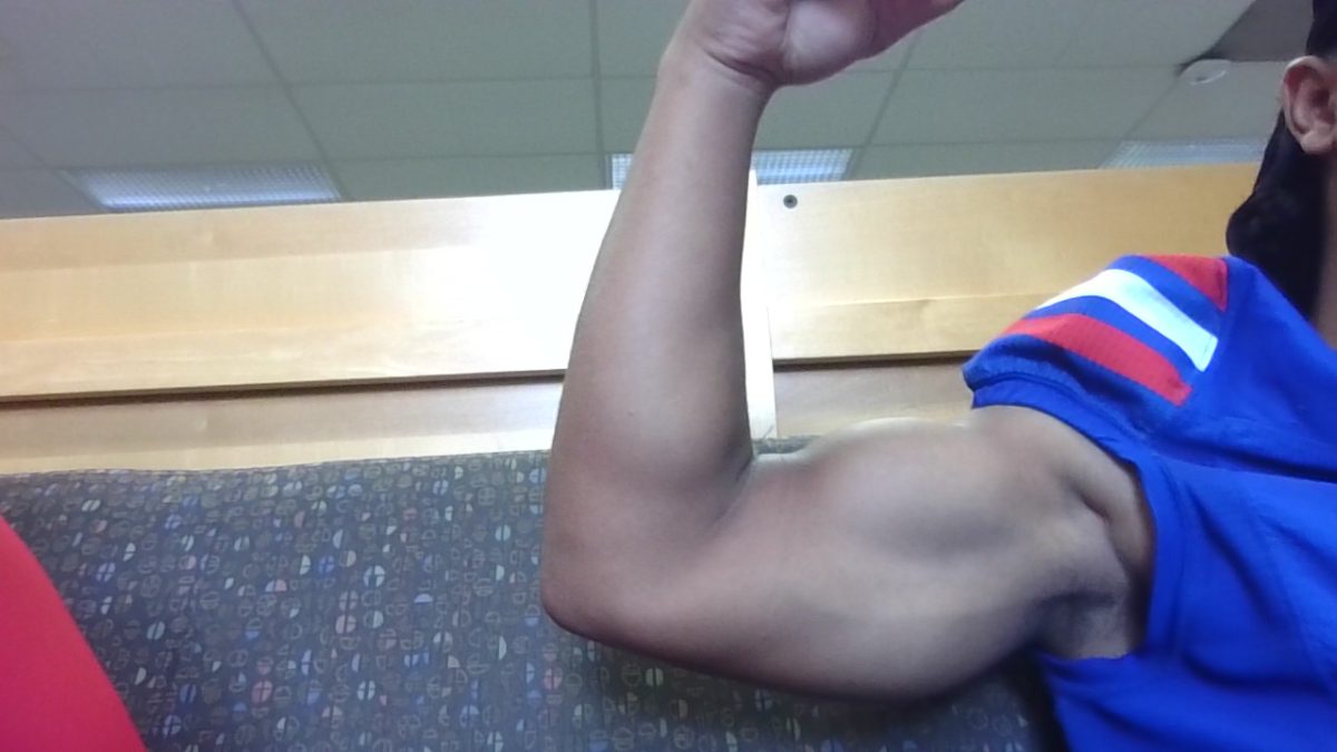 Luqman Abdul-Aziz shows off the results of consistent work outs.