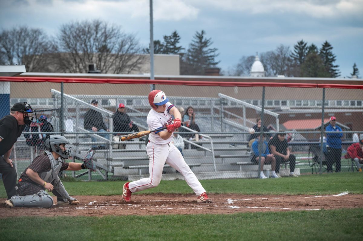 Peyton Way bats against Rome.  